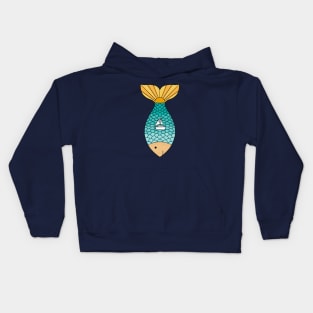 Nature ocean fish Kids Hoodie